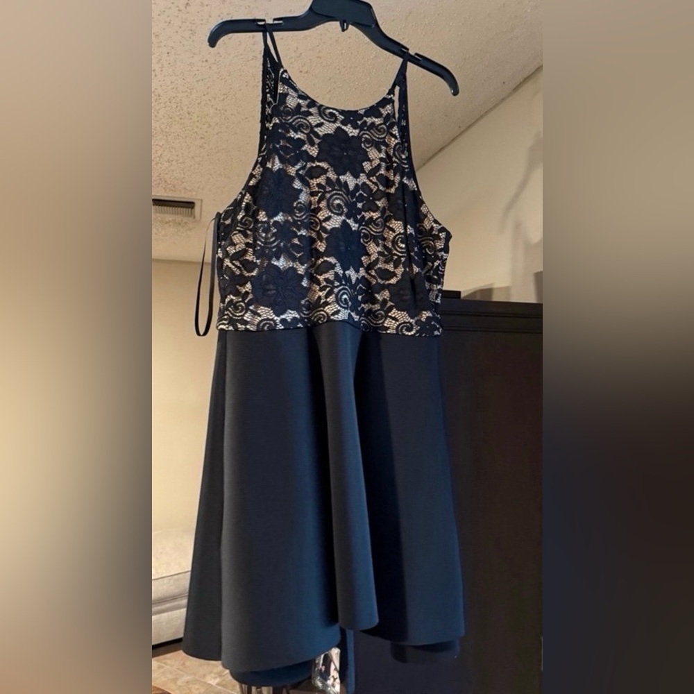 Fiesta Black Hand-Beaded Evening Dress